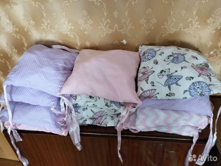 Бортики в детскую кроватку бу