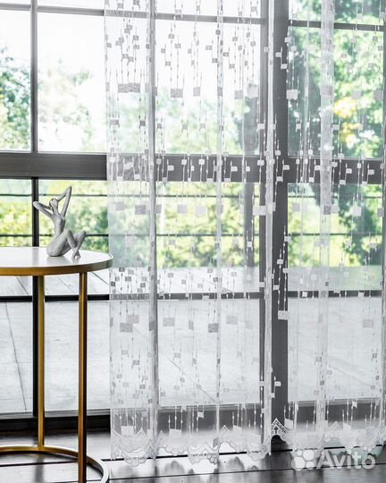 Новый тюль Мона белый