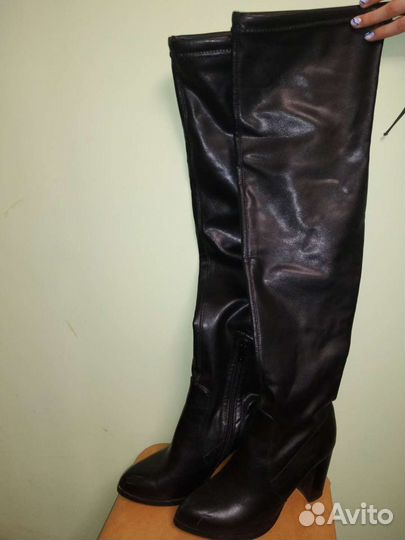 Сапоги ботфорты 39 размер новые
