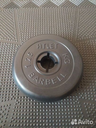 Диск 1,25 кг MBBarbell Atlet 26,30,50мм