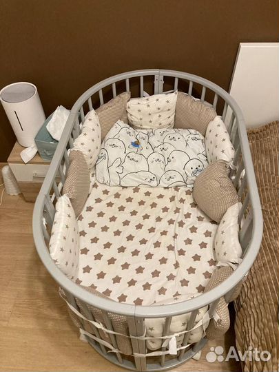 Детская кроватка-люлька без маятника