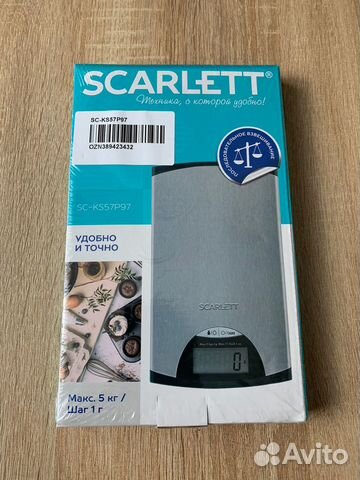 Электронные кухонные весы Scarlett SC-KS57P97
