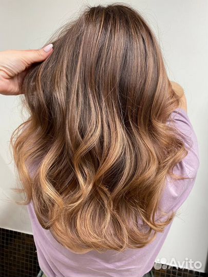 Сложное окрашивание волос (Airtouch балаяж шатуш)