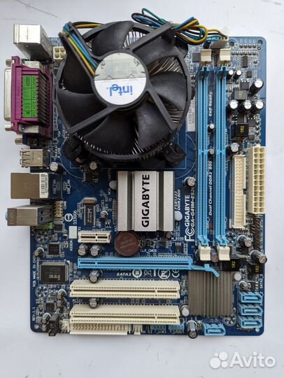 Материнская плата с процессором