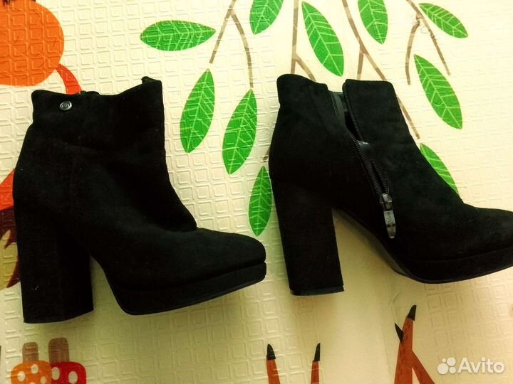 Ботильоны замшевые 37-38