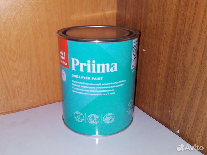 Краска интерьерная Tikkurila Priima