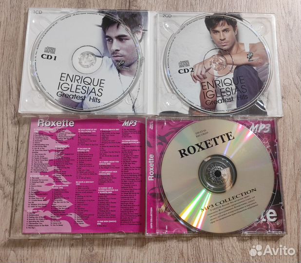 Cd, mp3 диски много Enrique iglesias, Roxett и др