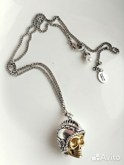 Кулон подвеска ожерелье череп Alexander McQueen