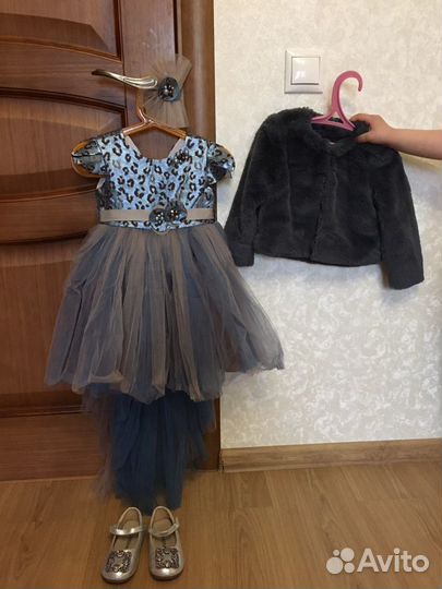 Нарядное платье, болеро и туфли