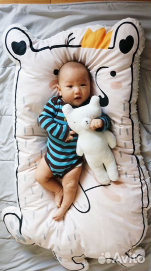 Детский коврик матрас для малыша Зайка Енот