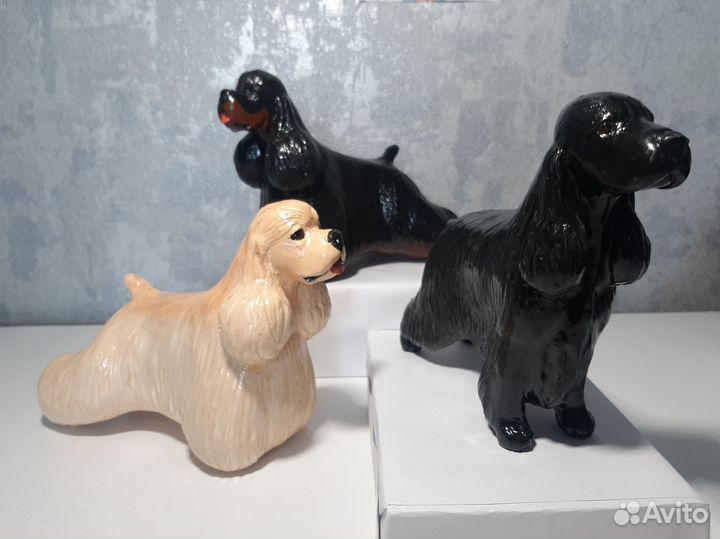 Статуэтки собак мелких и средних пород (гипс)