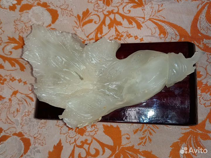 Старинная китайская скульптура19в резьба капуста