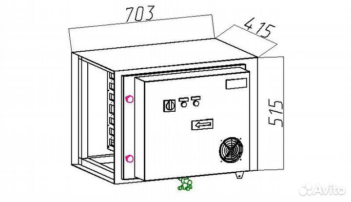 Дымофильтр для мангала Искрогаситель пвф 1000