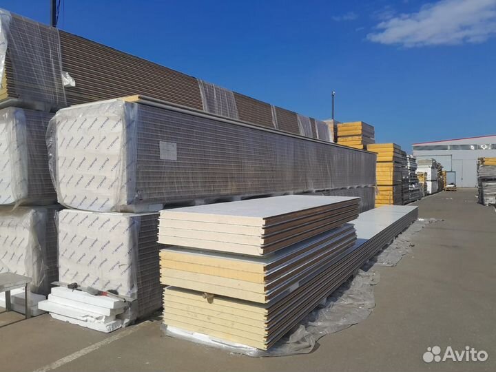 Сэндвич панели бу 20000 м2 в наличии