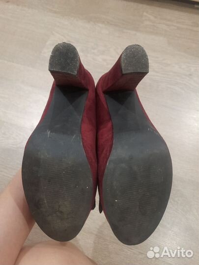 Туфли на толстом каблуке 37