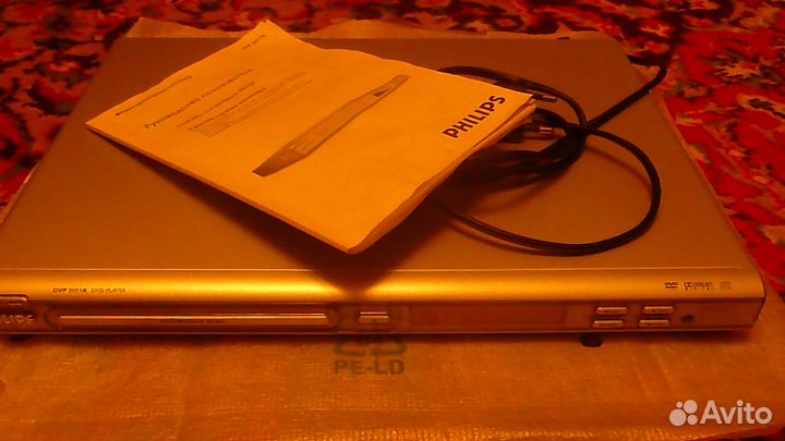 Проигрыватель DVD CD дисков Филипс