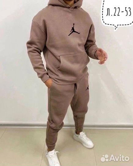 Мужской спортивный костюм утепленный Jordan