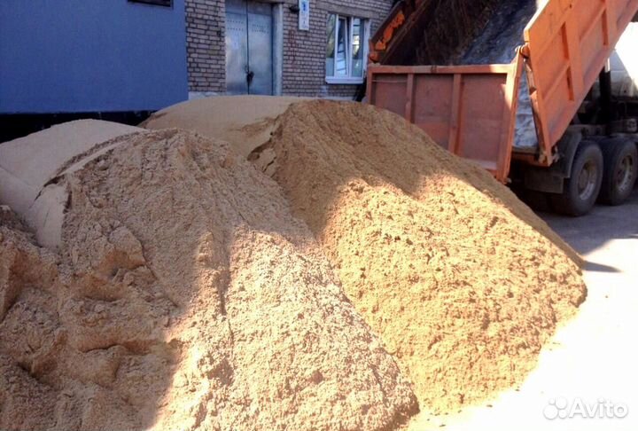 Песок карьерный мытый речной с доставкой