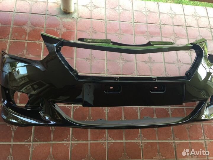 Датсун он-до бампер передний цвет лава