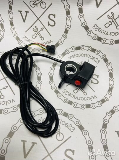 Курок газа/индикация батареи для электровелосипеда