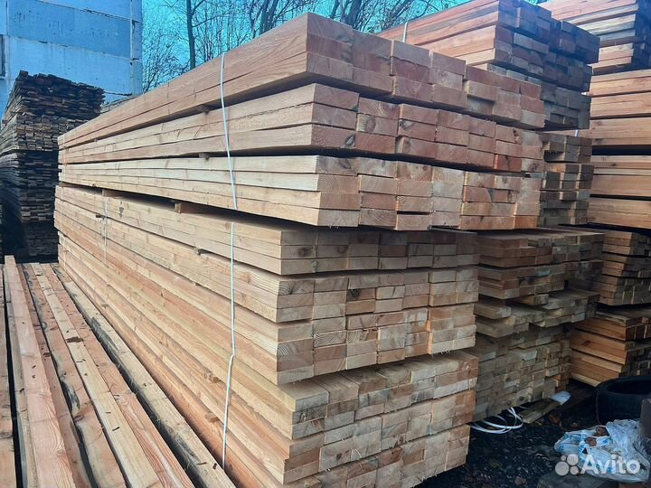 Доска обрезная 50х100х6000мм