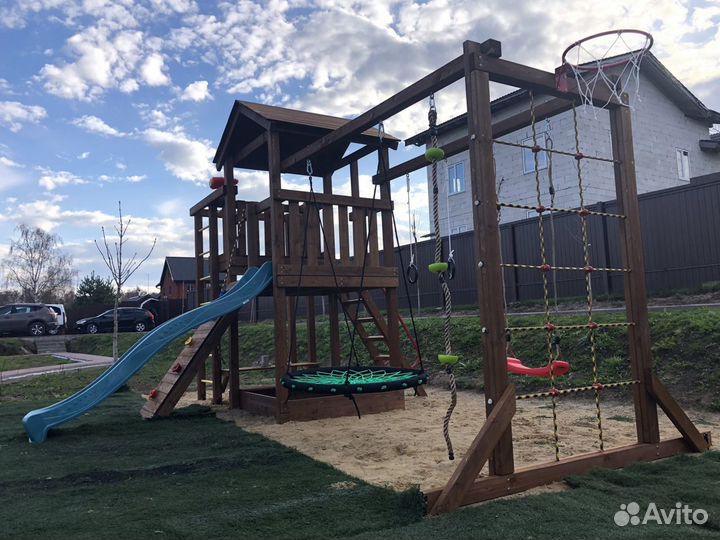 Монтаж детских дачных спортных площадок