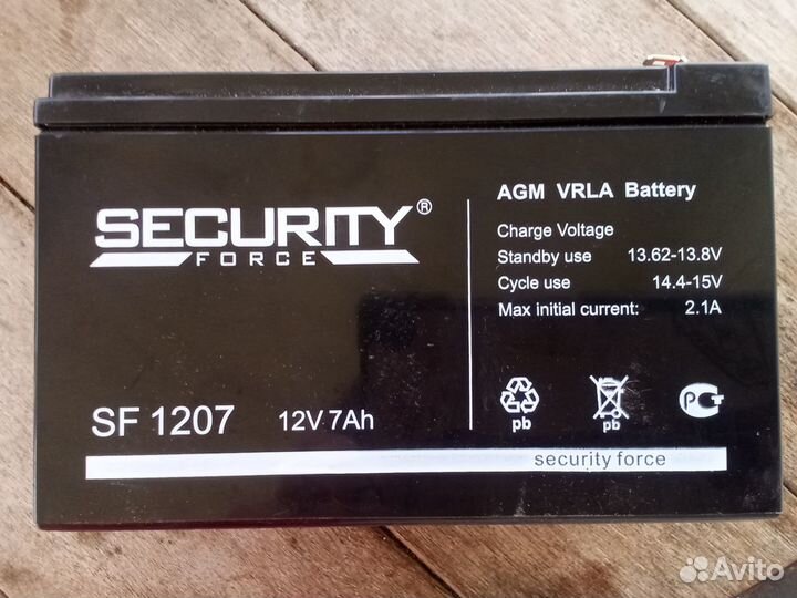 Аккумулятор Security Force SF 1207