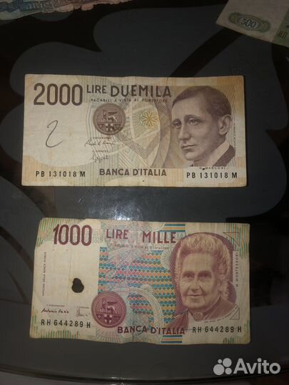 1000 lire mille, 2000 lire duemilia