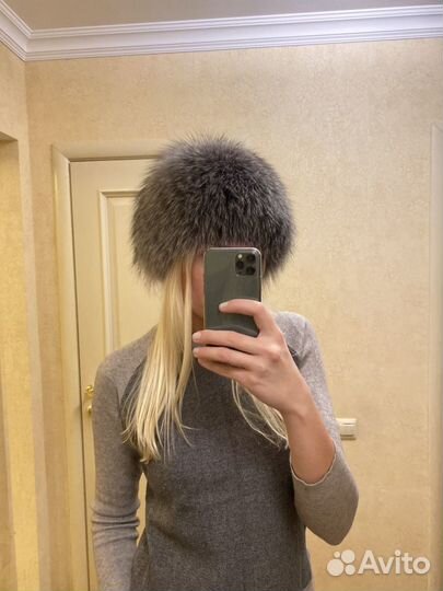 Шапка из чернобурки