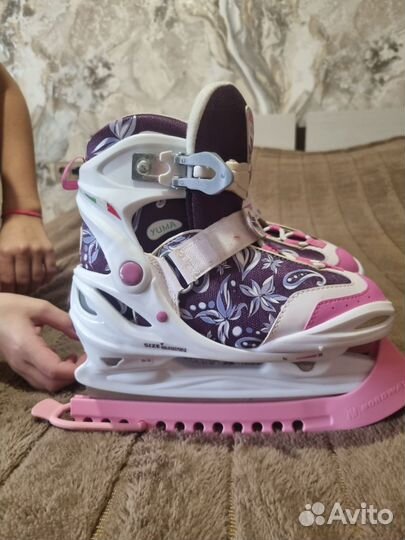 Коньки детские раздвижные 30-35 размер