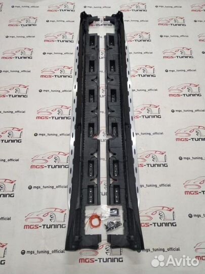 Пороги на Mercedes Benz GLS X166 с подсветкой 15+