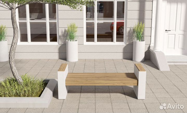 Бетонные лавочки на заказ и в наличии