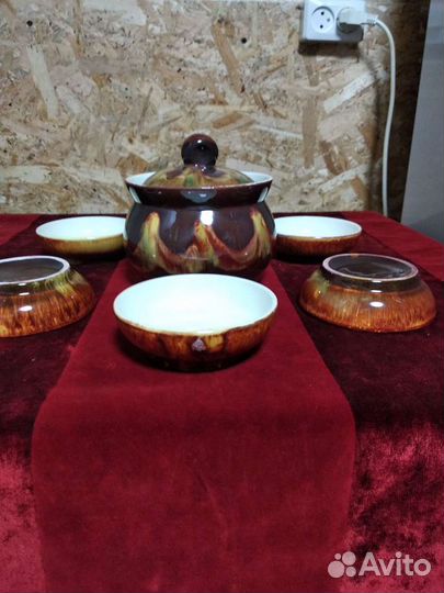 Молочники Вербилки, Дулево, набор для варенья зик