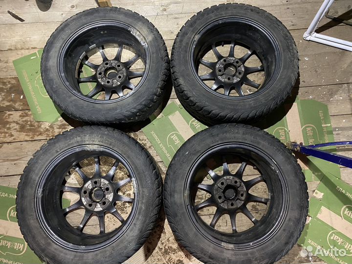 Зимняя резина на литых дисках 205 55 r16 бу