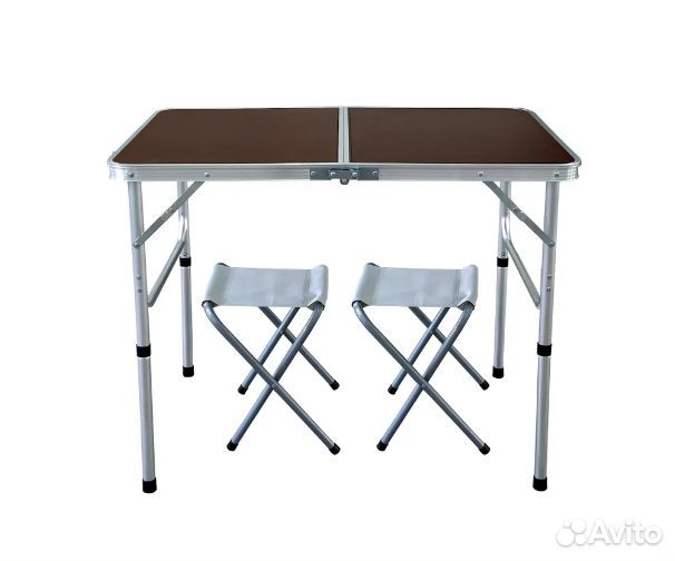 Стол складной туристический 90*60 см + 2 стула