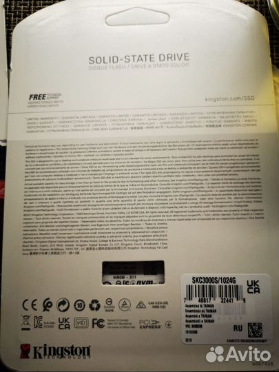 M2 ssd 1Tb Kingston KC3000 (Новые)