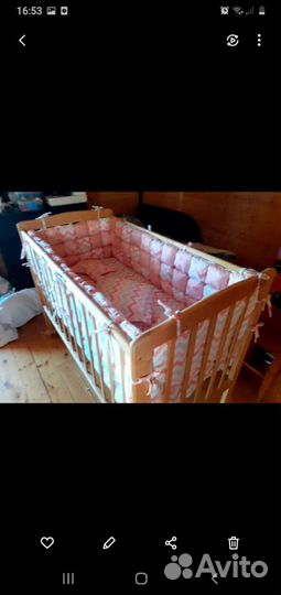 Бортики в кроватку для девочки