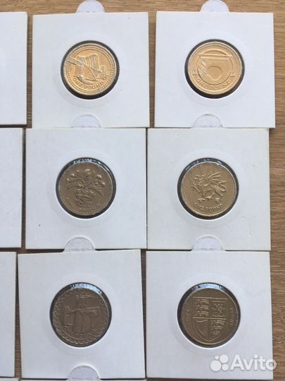 Фунт стерлингов. One pound sterling. Все разные
