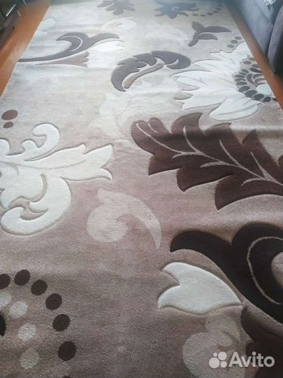 Шикарный ковер 200*400 в кофейных оттенках