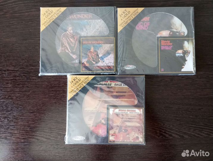 Stevie Wonder gold CDs