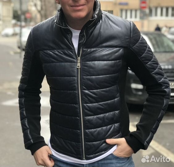 Кожаная куртка prada