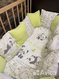 Бортики в детскую кроватку с одеялом