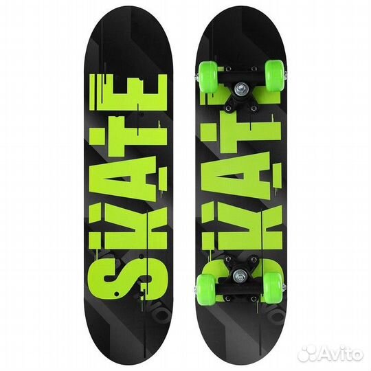 Скейтборд подростковый skate 62х16 см, колёса PVC