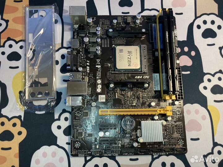 Комплект Ryzen 5 2600 / A320 / 16gb ddr4 новый