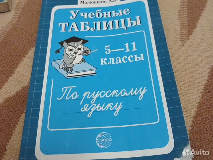 Учебные таблицы по русскому языку, 5-11класс