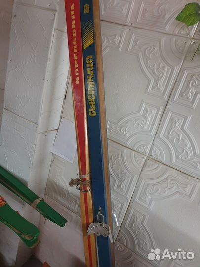 Лыжи деревянные