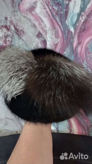 Шапка норковая женская 58 размер