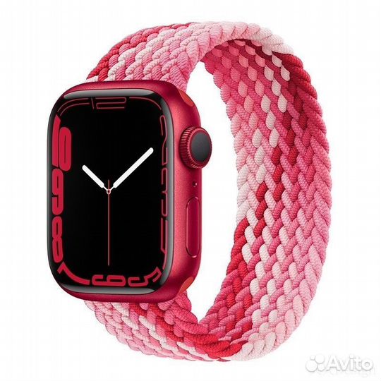 Ремешок Apple Watch 42-44-45-49мм Клубнично-красны