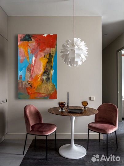 Большая картина абстракция в наличии