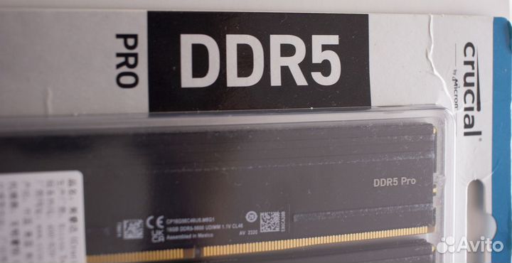 Оперативная память Crucial DDR5 PRO 5600